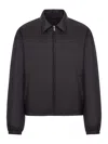 Prada Re-nylon Bomber Jacket In Blue
