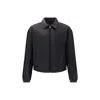 Prada Nylon Padded Jacket Elastic Cuffs In Black