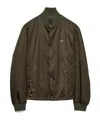 Prada Single Breasted Jacket In Green