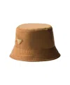 Prada Re-nylon Bucket Hat In Brown