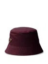 Prada Re-nylon Bucket Hat In Burgundy
