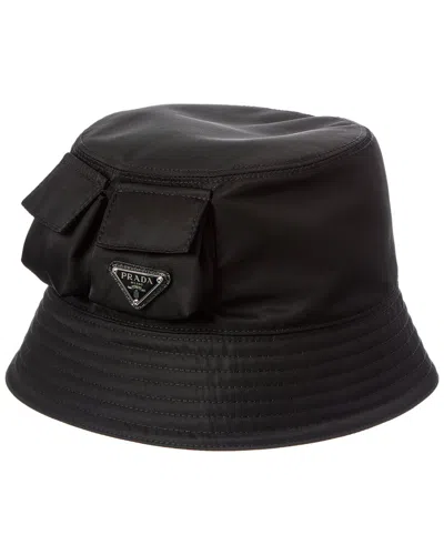 Prada Re-nylon Bucket Hat In Black