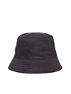 Prada Triangle Logo Re-nylon Bucket Hat In Black