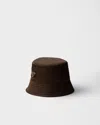 Prada Re-nylon Bucket Hat In Brown