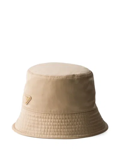 Prada Re-nylon Bucket Hat In Brown