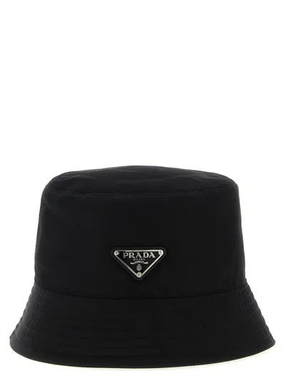 Prada Re-nylon Bucket Hat Hats Black