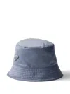 Prada Fischerhut Aus Re-nylon In Blue