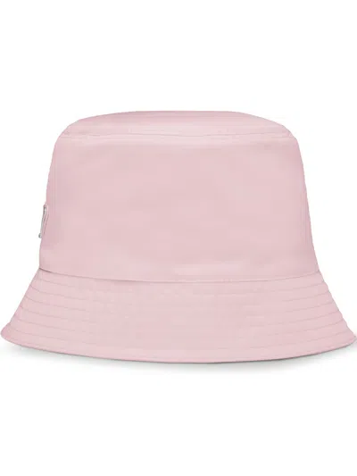 Prada Re-nylon Bucket Hat In Alabaster Pink