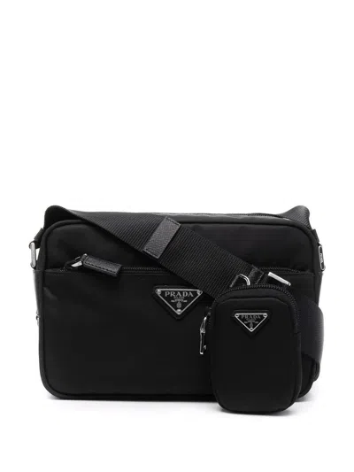 Prada Re-nylon Camera Bag In Black