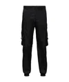 Prada Re-nylon Cargo Trousers In Black