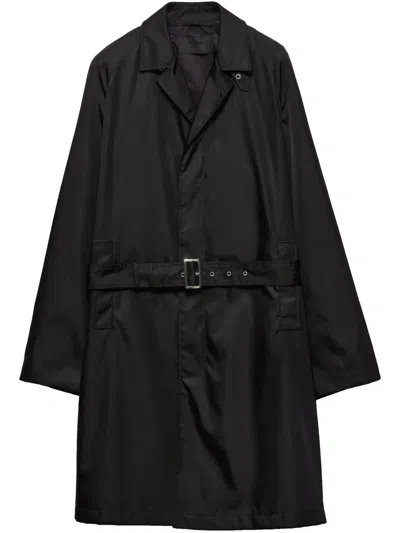 Prada Black Re-nylon Trench Coat