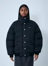 Prada Re-nylon Coat In Blue