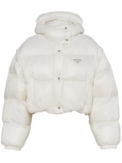 PRADA RE-NYLON CONVERTIBLE DOWN JACKET