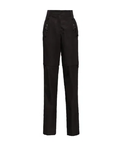 Prada Re-nylon Convertible Pants In Black