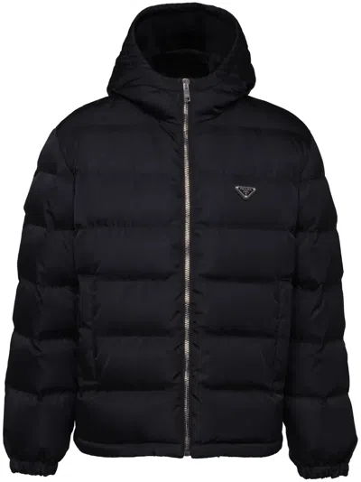 PRADA RE-NYLON CROPPED DOWN JACKET