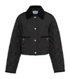 Prada Black Re-nylon Jacket In Black