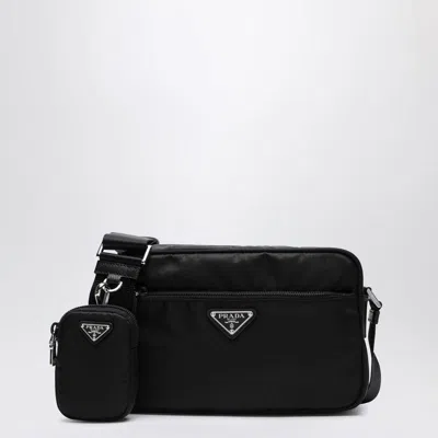 Prada Re-nylon Crossbody Bag In Black
