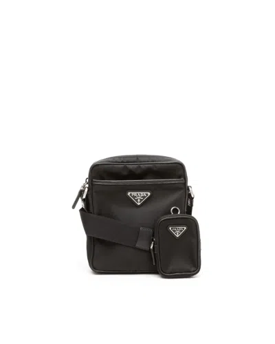 Prada Re-nylon Crossbody Bag In Black