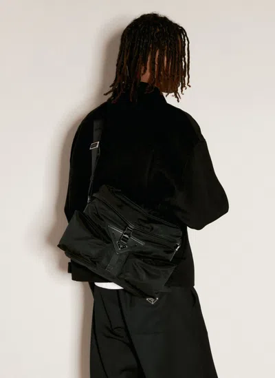 Prada Re-nylon Crossbody Bag In Black