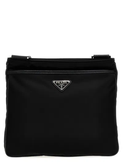 Prada Re-nylon Crossbody Bag Crossbody Bags Black