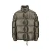 Prada Re-nylon Down Jacket In Green
