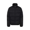 Prada Quilted Nylon Jacket Zip Pockets In Black
