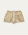 Prada Re-nylon Drawstring Mini Skirt
