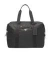 Prada Re-nylon And Saffiano Leather Duffle Bag In Black