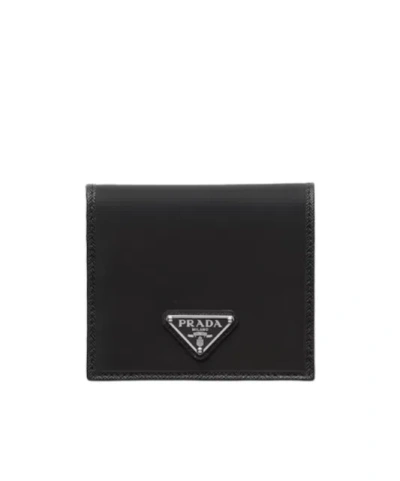 PRADA PRADA LOGO PLAQUE BI-FOLD WALLET