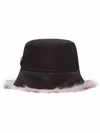 Prada Re-nylon Fischerhut In Black