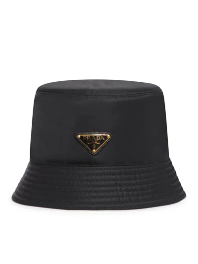 Prada Re-nylon Fisherman Hat In Black