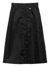 Prada Ausgestellter Rock Aus Re-nylon