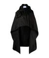 Prada Re-nylon Gabardine Cape In Black
