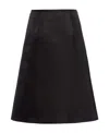 Prada Re-nylon Solid A-line Skirt In Black