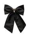 Prada Brass Hair Clip With Maxi Bow Design