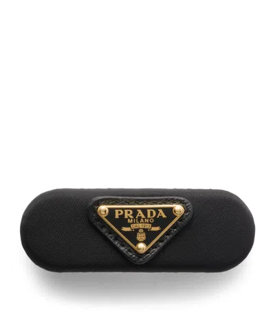 Prada Re-nylon Hair Clip In Black