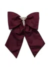 Prada Re-nylon Hair Clip In Burgundy