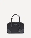 Prada Midnight Blue Canvas Medium Re-edition 1978 Handbag In Blue