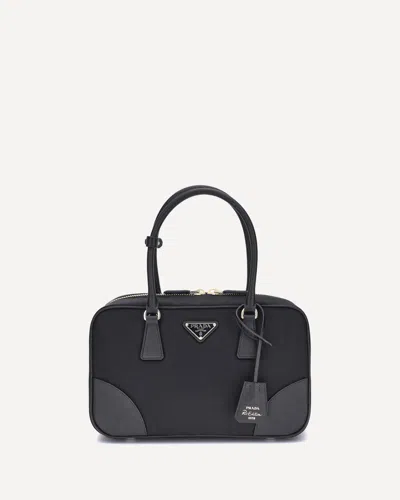 Prada Re-nylon Handbag In Black