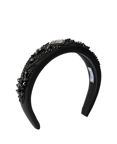 Prada Embellished Re-nylon Headband In Black