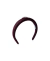 Prada Triangle-logo Headband In Brown
