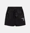 Prada Re-nylon High-rise Shorts In Nero