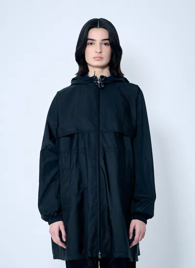 Prada Re-nylon Hooded Jacket In Black
