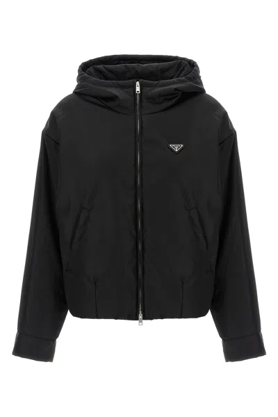 PRADA RE-NYLON HOODED JACKET