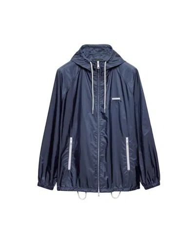 PRADA PRADA RE-NYLON ZIP-UP HOODED JACKET