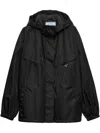 Prada Re-nylon Blouson Jacket In Black