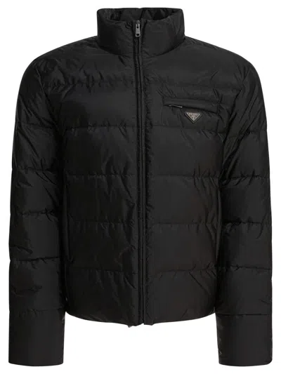 Prada Re-nylon Jacket In Black