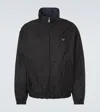 Prada Reversible Zip-up Jacket With Triangle-logo In Black