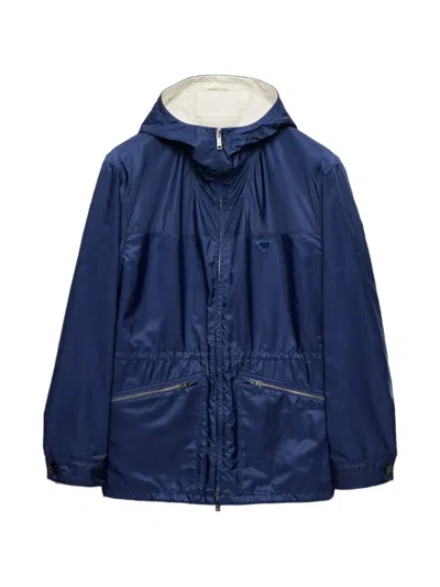 Prada Re-nylon Jacket In Blue