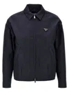 Prada Re-nylon Jacket Casual Jackets And Parka Blue